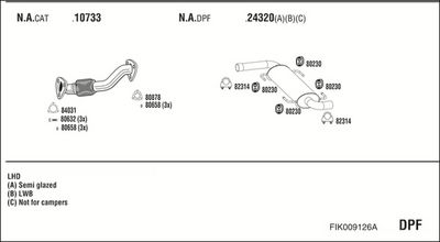 SISTEM DE ESAPAMENT WALKER FIK009126A