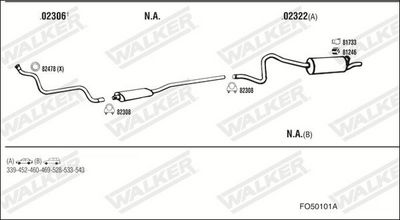 Изпускателна система WALKER FO50101A