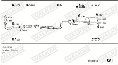 Изпускателна система WALKER RV60502