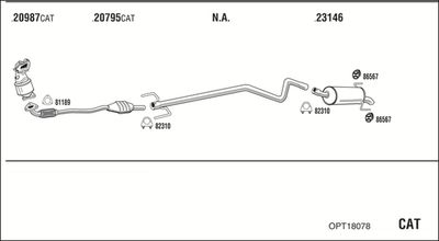 SISTEM DE ESAPAMENT WALKER OPT18078