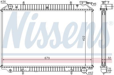 RADIATOR RACIRE MOTOR NISSENS 62921A 4