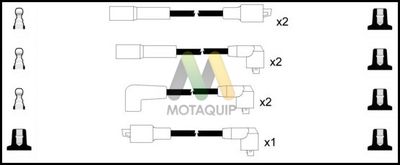 Комплект проводов зажигания MOTAQUIP LDRL1657 для JEEP CJ5
