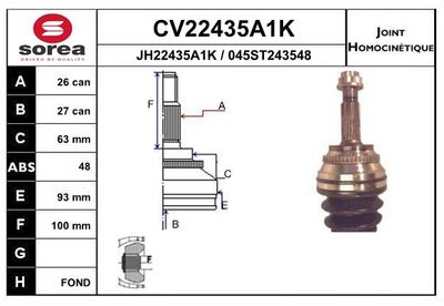 SET ARTICULATIE PLANETARA EAI CV22435A1K