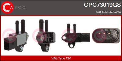 Měnič tlaku, výfukový systém CASCO CPC73019GS