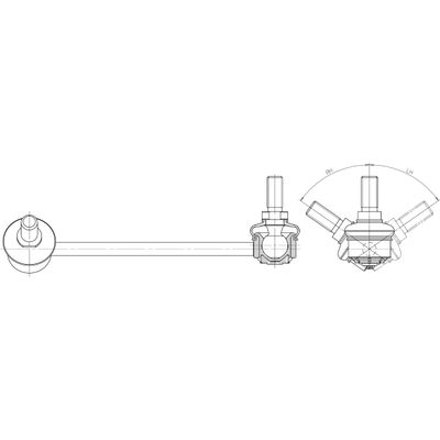 BRAT/BIELETA SUSPENSIE STABILIZATOR