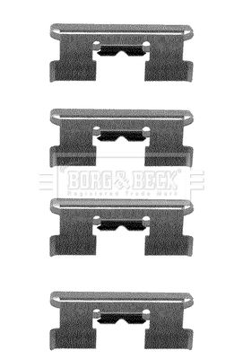 Комплектующие, колодки дискового тормоза BORG & BECK BBK1146 для SUZUKI SWIFT