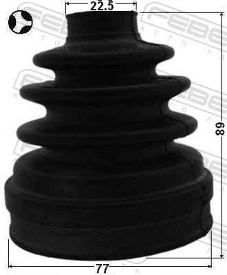 Bellow, drive shaft 0115-SXV20RHT