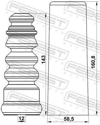 Dust Cover Kit, shock absorber SKSHB-ROOMR-KIT