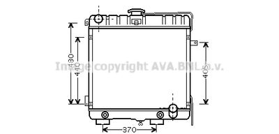 Радиатор, охлаждение двигателя AVA QUALITY COOLING MS2316 для MERCEDES-BENZ G-CLASS