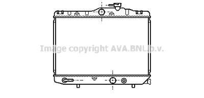 Радиатор, охлаждение двигателя AVA QUALITY COOLING TO2129 для TOYOTA STARLET