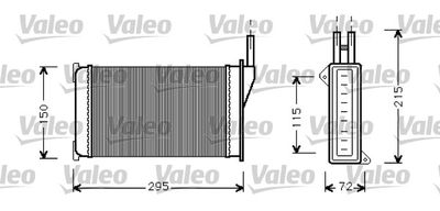 VALEO 812129 Радіатор пічки для FORD (Форд)