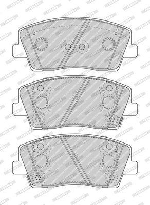 BREMSBELAGSATZ SCHEIBENBREMSE FERODO FDB5045 1