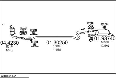 SISTEM DE ESAPAMENT MTS CITR65139A023829