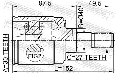 Joint Kit, drive shaft 0311-HRVMTRH