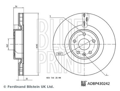 Disc frana BLUE PRINT ADBP430242