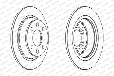 BREMSSCHEIBE FERODO DDF355 1