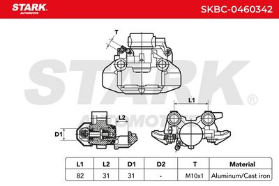 спирачен апарат STARK SKBC-0460342