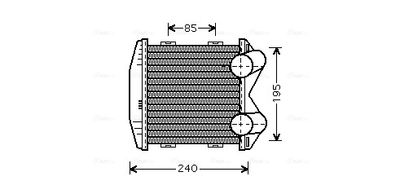 AVA QUALITY COOLING Intercooler, inlaatluchtkoeler (MCA4003)