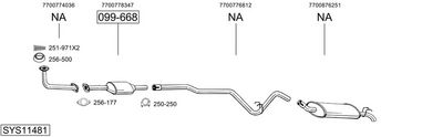 Изпускателна система BOSAL SYS11481