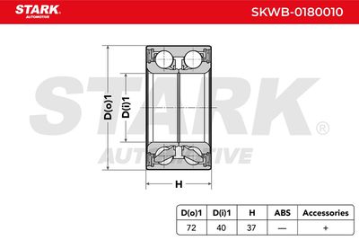 комплект колесен лагер STARK SKWB-0180010