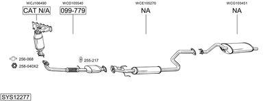 ABGASANLAGE BOSAL SYS12277