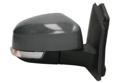 Zijspiegel Rechts (elektrisch, asferisch, under-coated, met indicator, met temperatuursensor) past: FORD FOCUS III 07.10-02.20