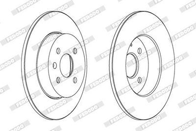 BREMSSCHEIBE FERODO DDF1313 1