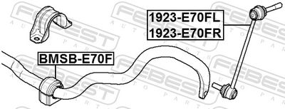 BRAT/BIELETA SUSPENSIE STABILIZATOR FEBEST 1923E70FR 1