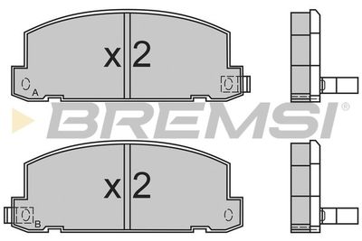 Комплект тормозных колодок, дисковый тормоз BREMSI BP2400 для ISUZU GEMINI