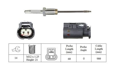 SENZOR TEMPERATURA GAZE EVACUARE LUCAS LGS7304