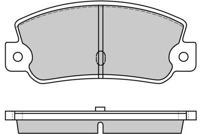 Комплект тормозных колодок, дисковый тормоз E.T.F. 12-0212 для AUDI SUPER