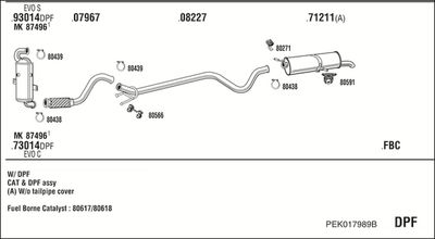 SISTEM DE ESAPAMENT WALKER PEK017989B