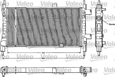 Радиатор, охлаждение двигателя VALEO 883856 для OPEL KADETT