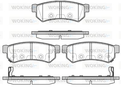 Комплект тормозных колодок, дисковый тормоз WOKING P11483.12 для CHEVROLET SPARK