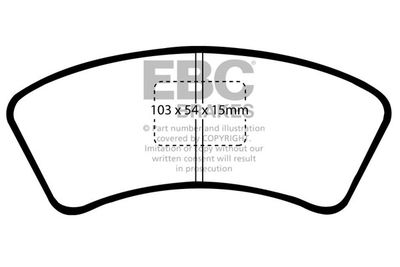 Комплект тормозных колодок, дисковый тормоз EBC Brakes DP640 для MAZDA 323