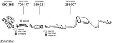 Изпускателна система BOSAL SYS17674
