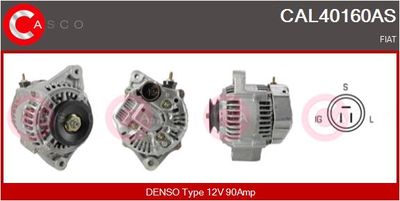 Генератор CASCO CAL40160AS для FIAT CINQUECENTO