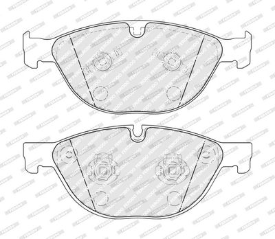 Remblokken set Voor , past: JAGUAR F-TYPE, XF I, XF SPORTBRAKE, XJ, XK II 2.0/3.0/5.0 01.09-
