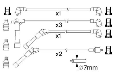 BOSCH Zündleitungssatz