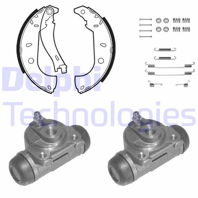 DELPHI 1046 Тормозные колодки барабанные  для FIAT TIPO (Фиат Типо)