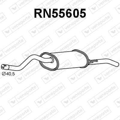 Глушитель выхлопных газов конечный VENEPORTE RN55605 для RENAULT THALIA