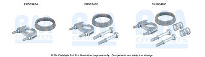 Zestaw montażowy, rura wydechowa BM CATALYSTS FK50340