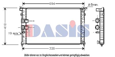 RADIATOR RACIRE MOTOR AKS DASIS 160015N