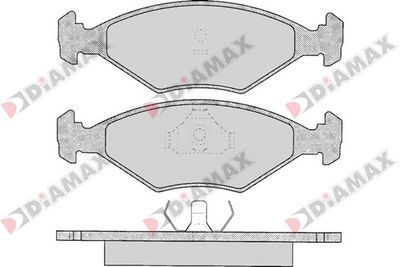Комплект тормозных колодок, дисковый тормоз DIAMAX N09630 для INNOCENTI ELBA