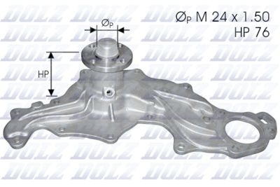 Водяной насос, охлаждение двигателя DOLZ F122 для FORD CAPRI
