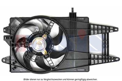 Вентилятор, охлаждение двигателя AKS DASIS 088136N для LANCIA YPSILON