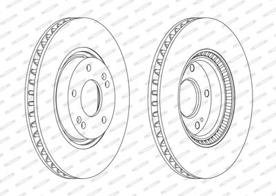 спирачен диск FERODO DDF1795C