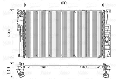 Радиатор, охлаждение двигателя VALEO 735451 для BMW i3