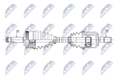 NTY NPW-HY-545 Сальник полуоси для KIA SPORTAGE (Киа Спортаге)