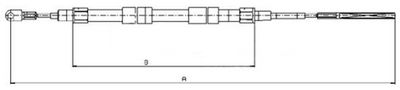 Håndbremsekabel METZGER 10.4156